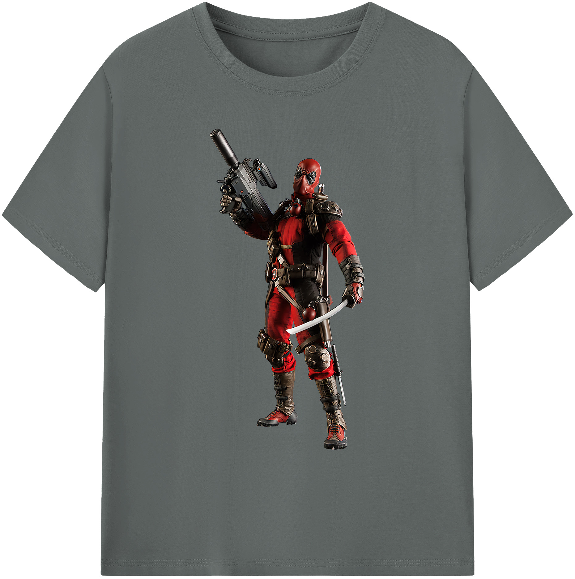 （画像用） Deadpool デッドプール 綿100％ メンズ半袖Tシャツ｜肌触りやわらか＆通気性